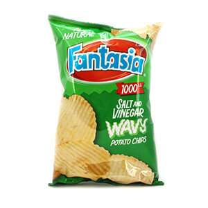 Fantasia Natural Salt & Vinegar Large 125G