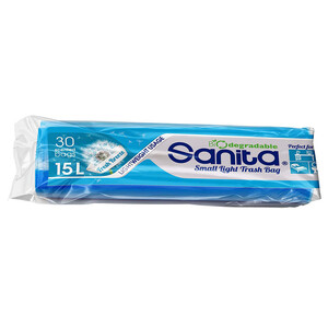 Sanita Scented Trash Bags Fresh Breeze Small 15L 30 Pieces