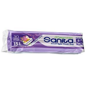 Sanita Scented Trash Bags Flowers Aroma Small 15L 30 Pieces