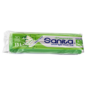 Sanita Scented Trash Bags Jasmine Small 15L 30 Pieces