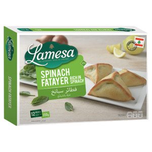 Lamesa Frozen Spinach Fatayer 12 Pieces 350G