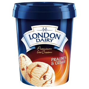 London Dairy Ice Cream Pralines & Cream 500Ml