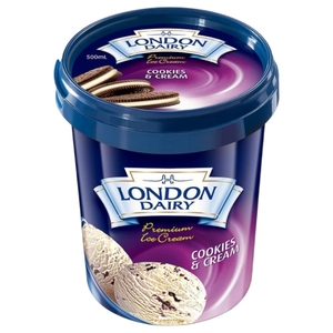 London Dairy Ice Cream Cookies & Cream 500Ml