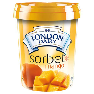London Dairy Ice Cream Sorbet Mango 500Ml