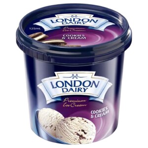 London Dairy Ice Cream Cookies & Cream 125Ml
