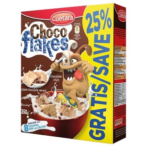 Cuétara Choco Flakes 350G -25% Off