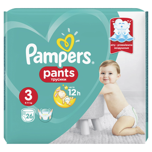 Pampers Pants Midi Size 3 6-11Kg 26 Pieces