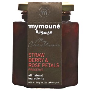 Mymouné Jam Strawberry & Rose Petals 250G