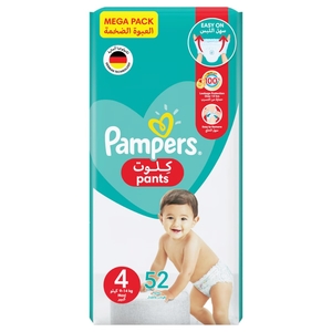 Pampers Pants Maxi Size 4 9-14Kg 52 Pieces