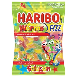 Haribo Jelly Worms Fizz 70G