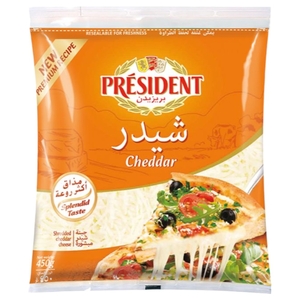 Président Cheddar Cheese Shredded 450G
