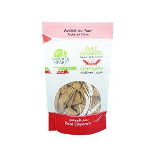 Nature's Heart Healthy Oat Crackers Real Cayenne 150G