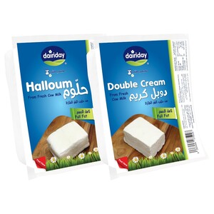 Dairyday Halloum 250G + Double Creme 250G