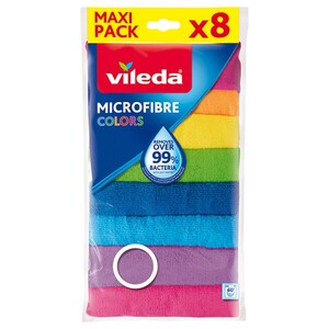 Vileda Microfibre Roll Colors 8 Pieces