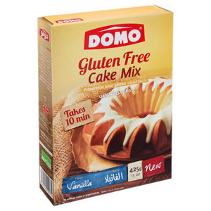 Domo Cake Mix Vanilla Gluten Free 425G