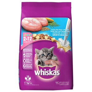 Whiskas Cat Food Ocean Fish With Milk 1.1Kg