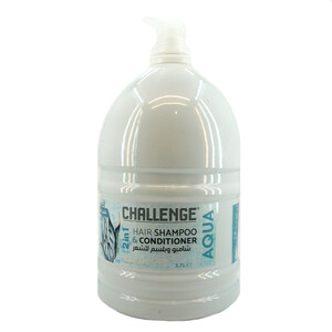 Challenge Hair Shampoo & Cond 2In1 Aqua 3.7L