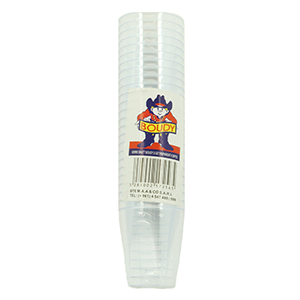 Boudy Disposable Plastic Shots Clear 2Oz 25 Pieces