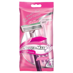 Super Max Ladies Triple Blades 5 Pieces