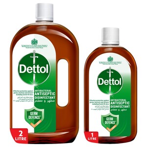 Dettol Antiseptic Disinfectant 2L + 1L