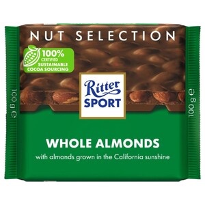 Ritter Sport Chocolate With Whole Almonds 100G