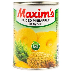 Maxim's Pineapple Sliced In Light Syrup 565G