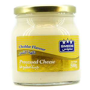Smeds Glass Jar Cheddar 500G