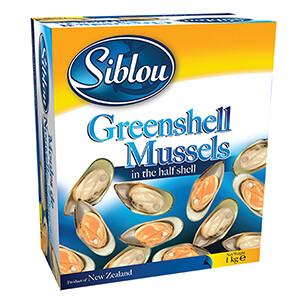 Siblou Frz Mussels Greenshell 1Kg