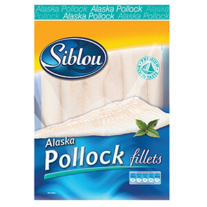 Siblou Frozen Alaska Pollock Fillets 500G