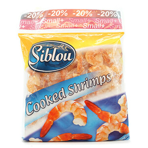 Siblou Frozen Cooked & Peeled Shrimps Small 500G