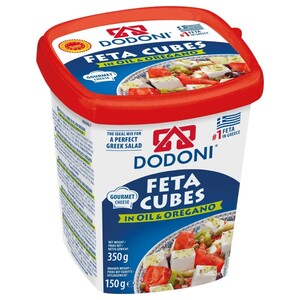 Dodoni Feta Cubes In Oil & Oregano 350G