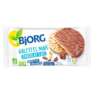 Bjorg Galettes Maïs Chocolat Lait 100G