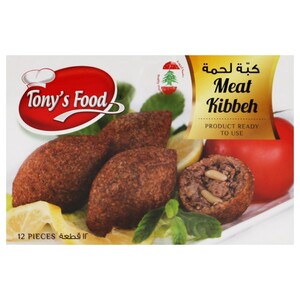 Tony's Food Frozen Meat Kibbeh 12 Pieces