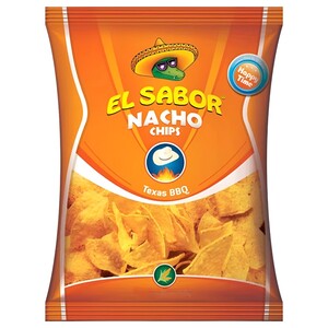El Sabor Chips Bbq 225G