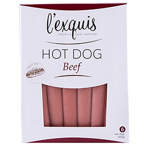 L'exquis Hot Dog Beef 300G
