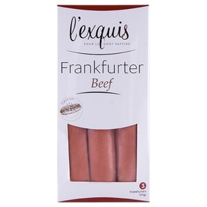 L'exquis Frankfurter Beef 375G