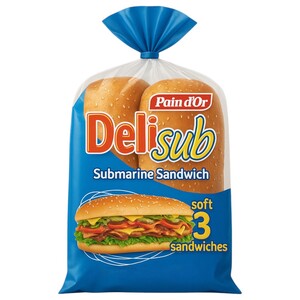 Pain D'or Deli Sub Submarine Sandwich 360G