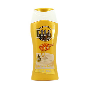 114 Bain Douche 250Ml Honey & Moisturising Milk