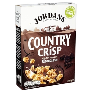 Jordans Country Crisp With 70% Cocoa Dark Chocolate 500G