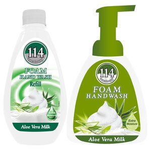 114 Amatoury Hand Wash Aloe Vera Milk 400Ml + 300Ml