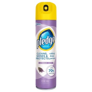 Pledge Furniture Polish Spray Cleaner Lavender 300Ml
