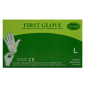 Latex Examination Gloves Large