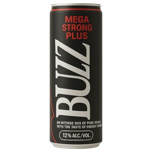 Buzz Vodka Mix Mega Strong Plus Can 250Ml