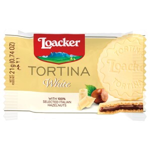Loacker Tortina White 21G