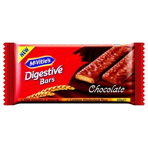 Mcvities Digestive Bars Chocolate 30G