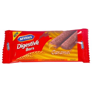 Mcvities Digestive Bars Caramel 30G