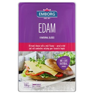 Emborg Edam Sliced 150G
