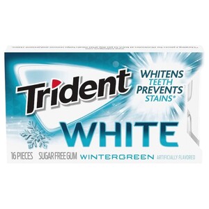 Trident Gum White Wintergreen 16 Pieces