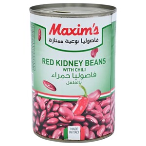 Maxim's Beans Red Kidney With Chili 240G