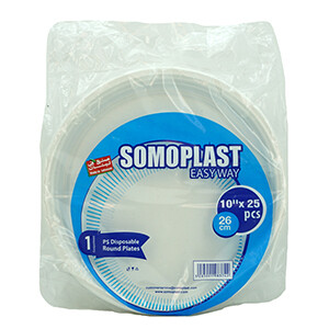 Somoplast Dish 10 Inch *25Pcs